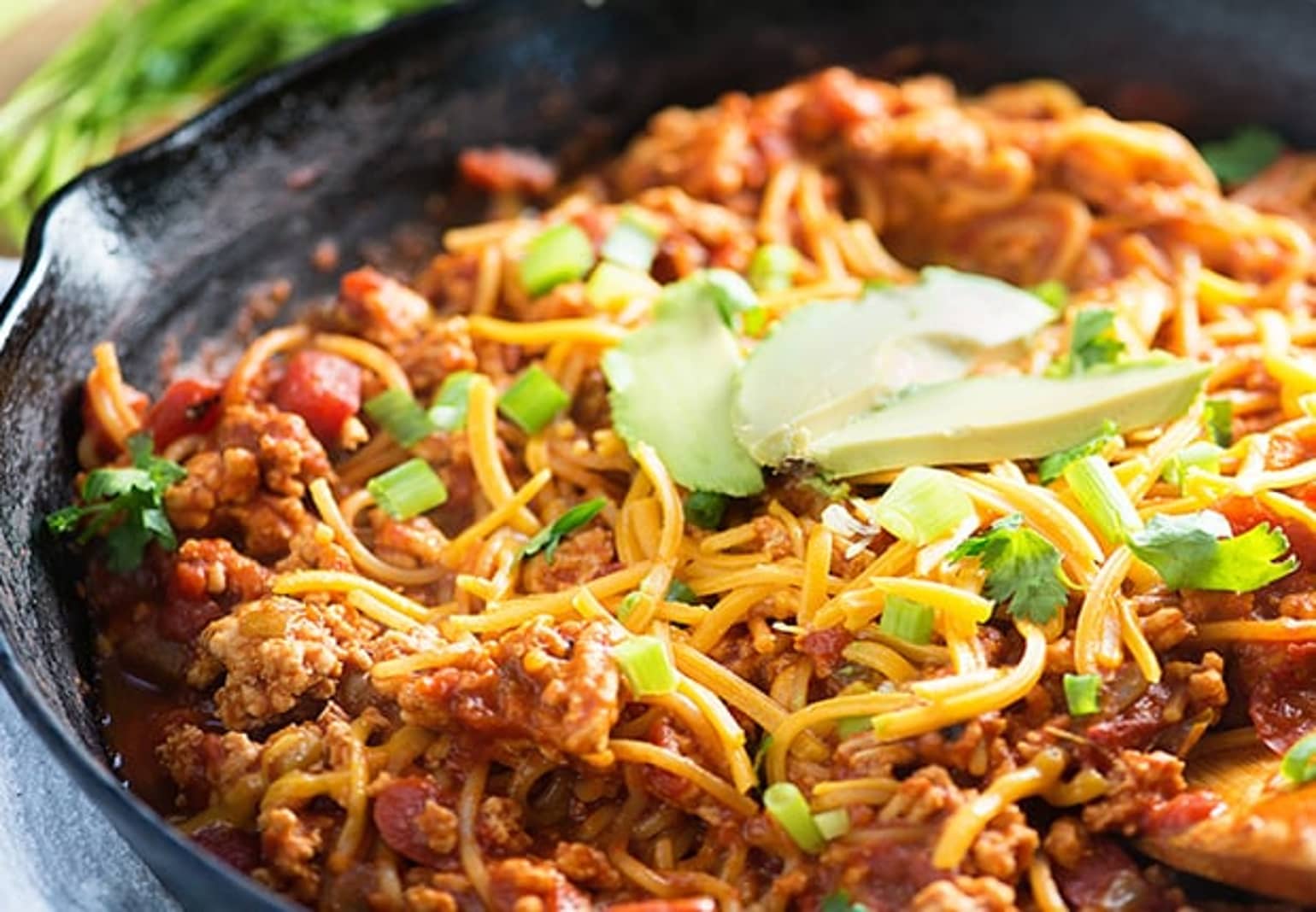 Taco Spaghetti Skillet Dinner